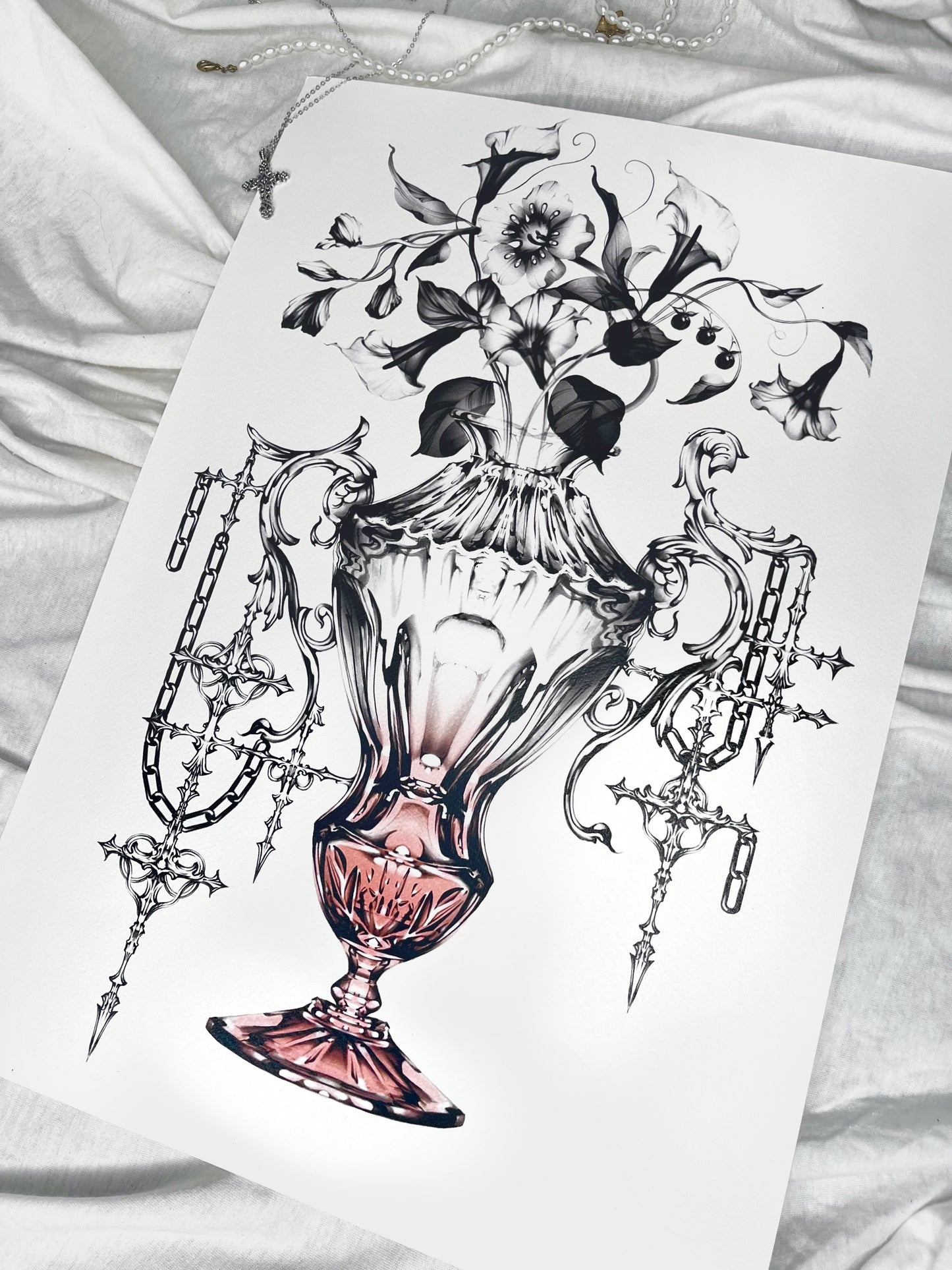 Vase en cristal - A3 Print