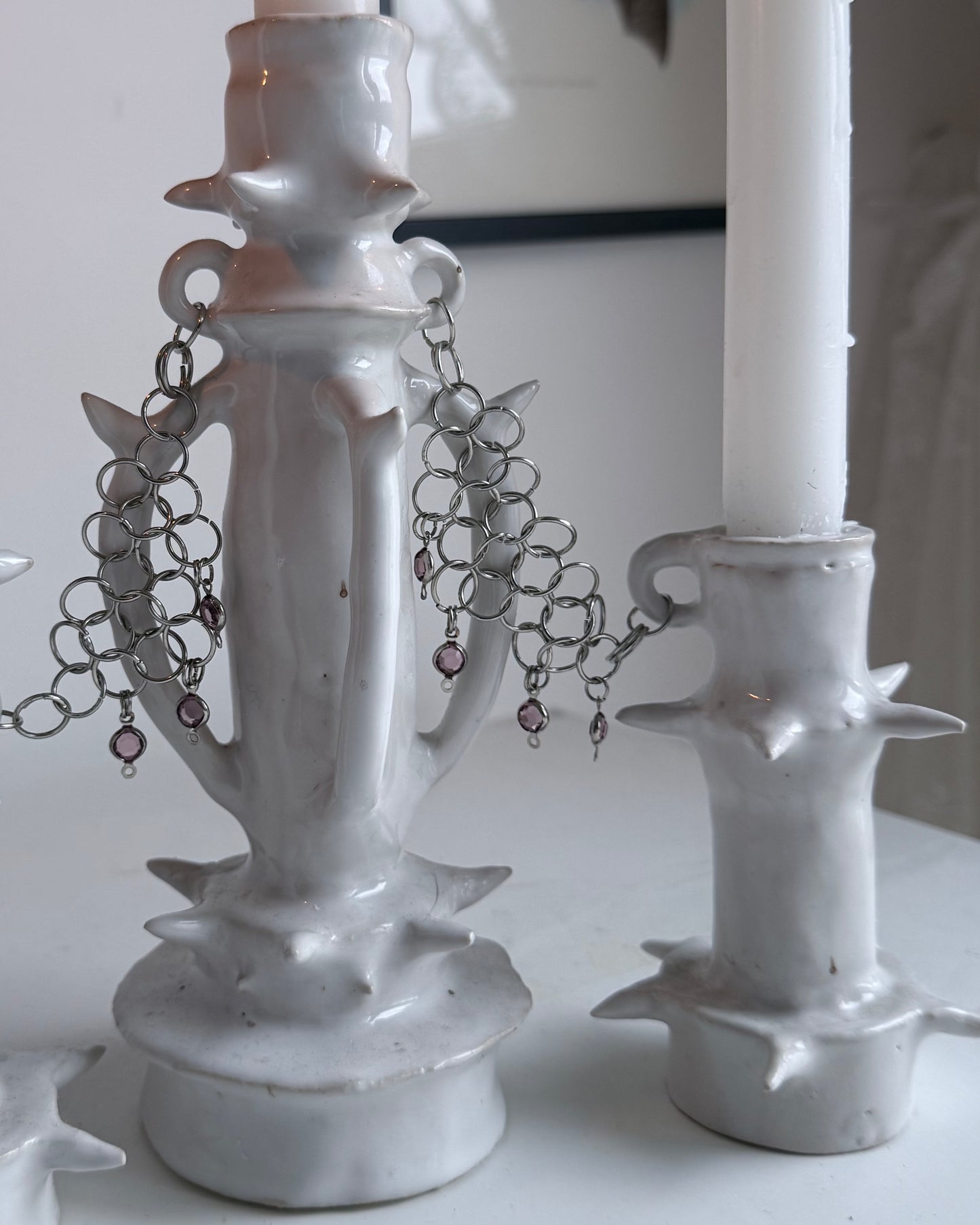 Candle holder - Chainmail