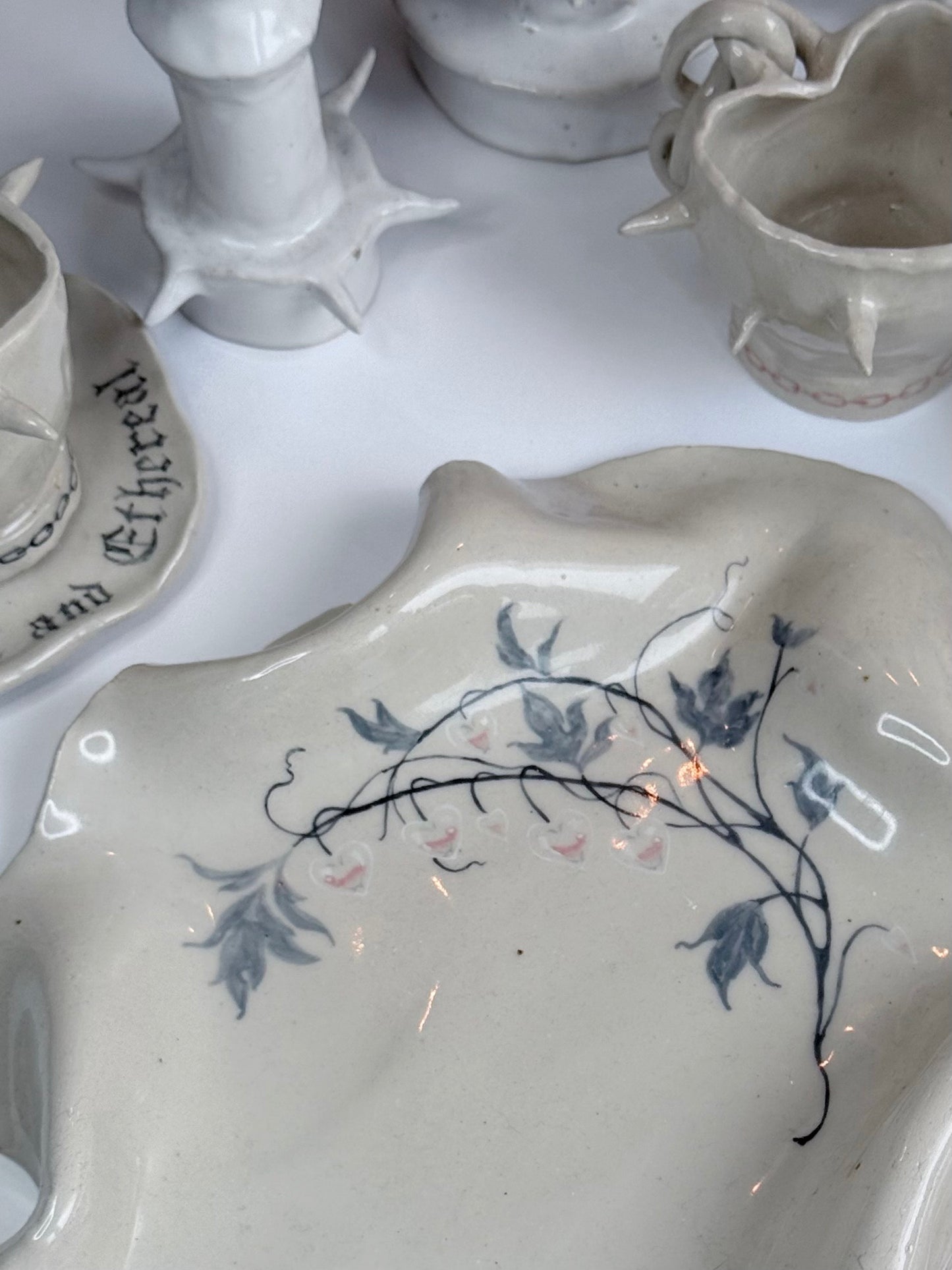 Ceramic Plate - Flowers