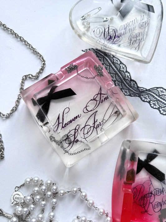 Resin Ashtray - Light pink