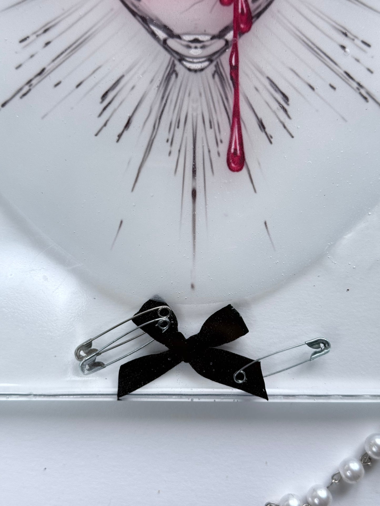 Sacred heart Resin Print - Ribbons